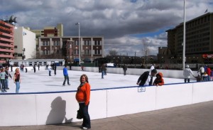 Ice skating rink downtown Reno